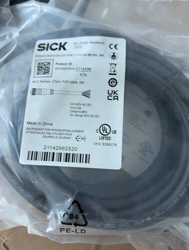 YF2A2D-050UV2XLEAX,订货号2114296  西克连接线