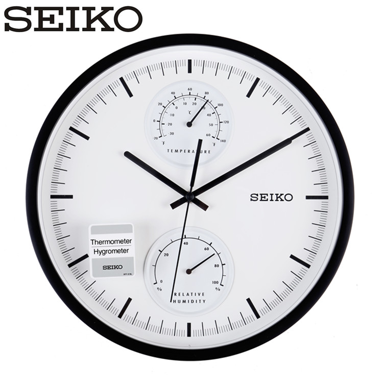 日本精工简约现代客厅挂钟