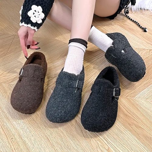 加绒加厚勃肯鞋保暖勃肯棉鞋2025