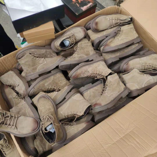 外贸断码 男靴 马丁靴男清仓捡漏牛货高帮男靴英伦百搭真皮透气工装