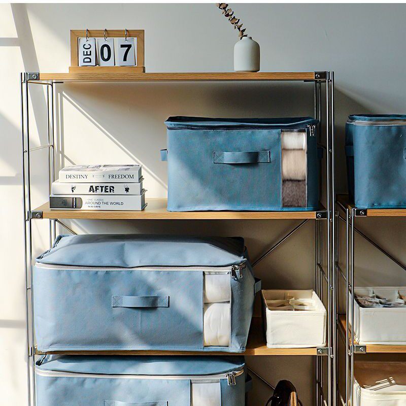 学生棉被收纳袋简约日式整理箱包加厚帆布搬家包衣柜整理收纳神器