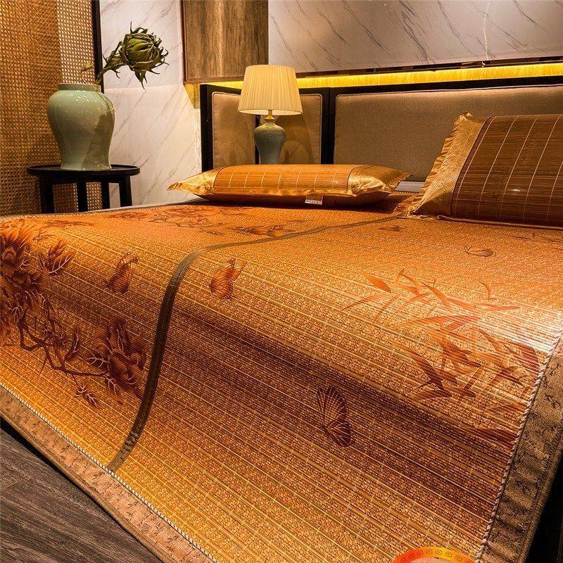 竹席凉席可折叠1.8m床单双人学生宿舍席子0.9m家用1.5米床空调席