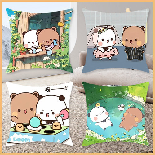 动漫表情包一二布布卡通抱枕靠垫生日礼物周边礼品抱枕套靠腰批发