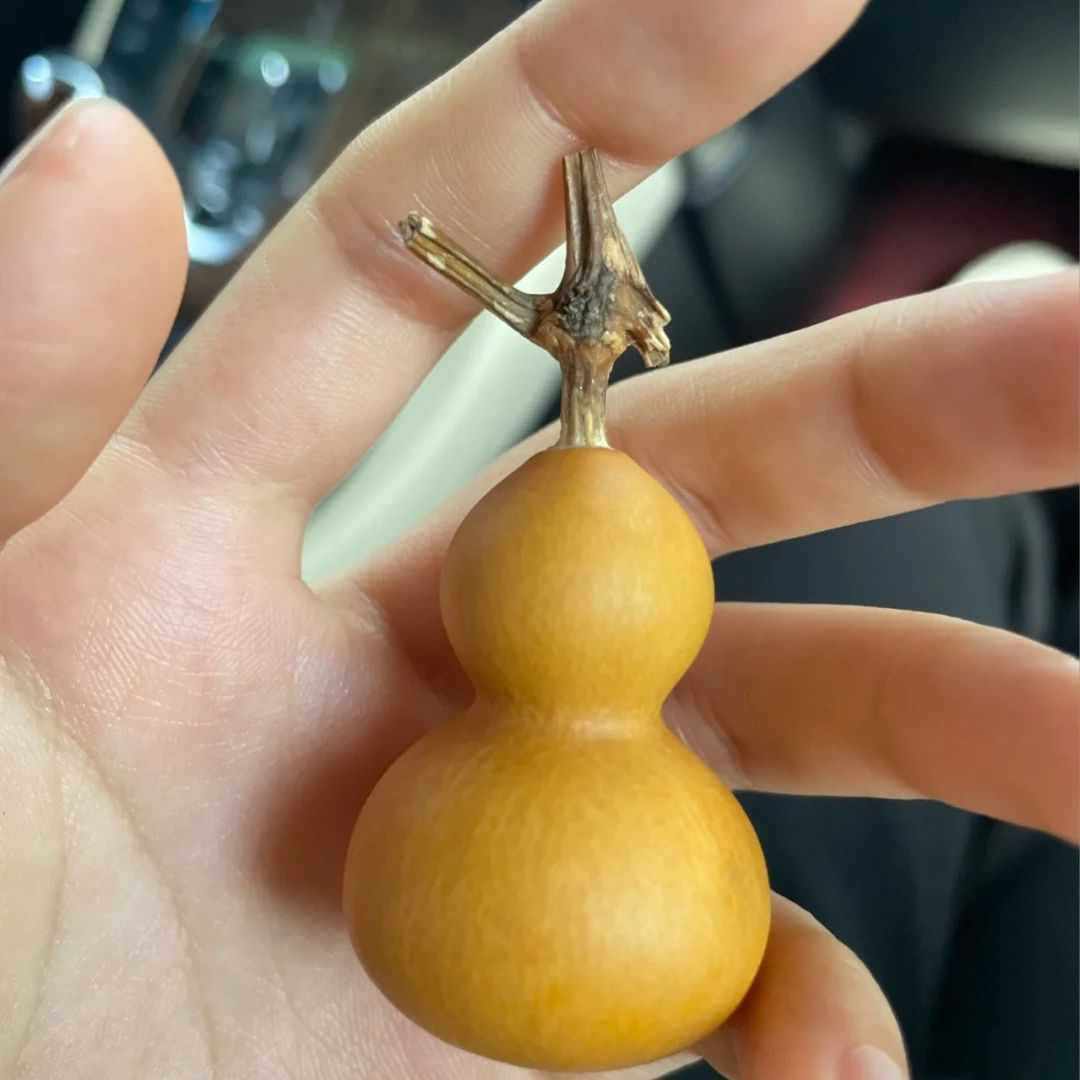 天然文玩葫芦镶头旋转创意绕指柔手把件工艺品无龙头六字真言摆件