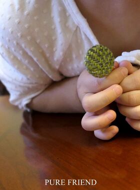 PureFriend亲子儿童妈宝宝发夹可爱棉麻鸭嘴夹流海头饰发饰满包邮