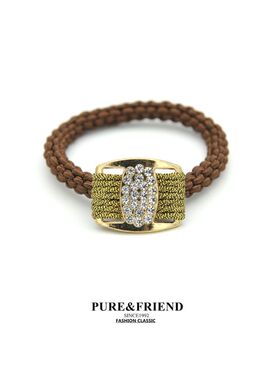 满58包邮】韩国purefriend 金属质感 闪钻发圈 she's品质发饰皮筋