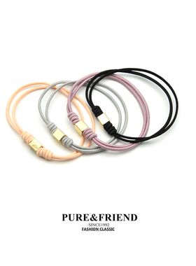 满58包邮】PureFriend金扣糖果色运动发圈皮筋头绳手绳手链头饰夏