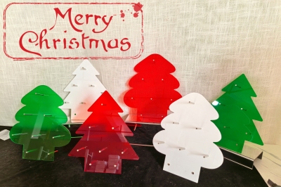 亚克力圣诞节甜品台展示架甜甜圈姜饼人摆台展示架