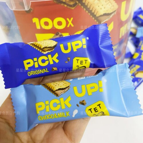 【山姆代购零食】pick up百乐顺德国进口混合口味巧克力夹心饼干