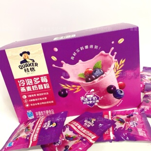 【山姆代购零食】桂格冷泡多莓燕麦奶昔粉冷热均可冲 满29包邮