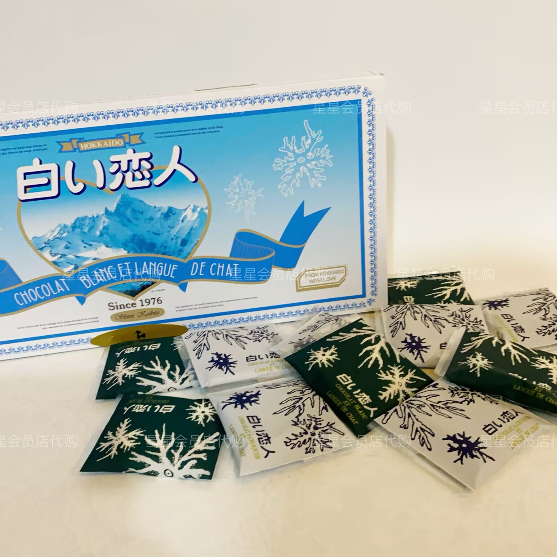 【山姆代购零食】白色恋人 日本黑白混合巧克力夹心饼干休闲零食