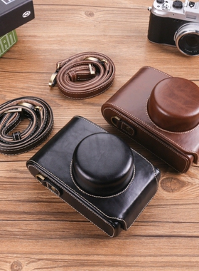 富士XE4 X100S X30相机包D-LUX松下LX100M2 gf9佳能PEN-FJ5皮套EX