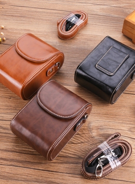 适用索尼ZV1m2 RX100M7黑卡皮套佳能g15G5X2G7X松下LX10GR3相机包