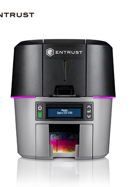 Entrust Sigma DS3彩色高清双面证卡打印机社保卡居住证员工IC卡