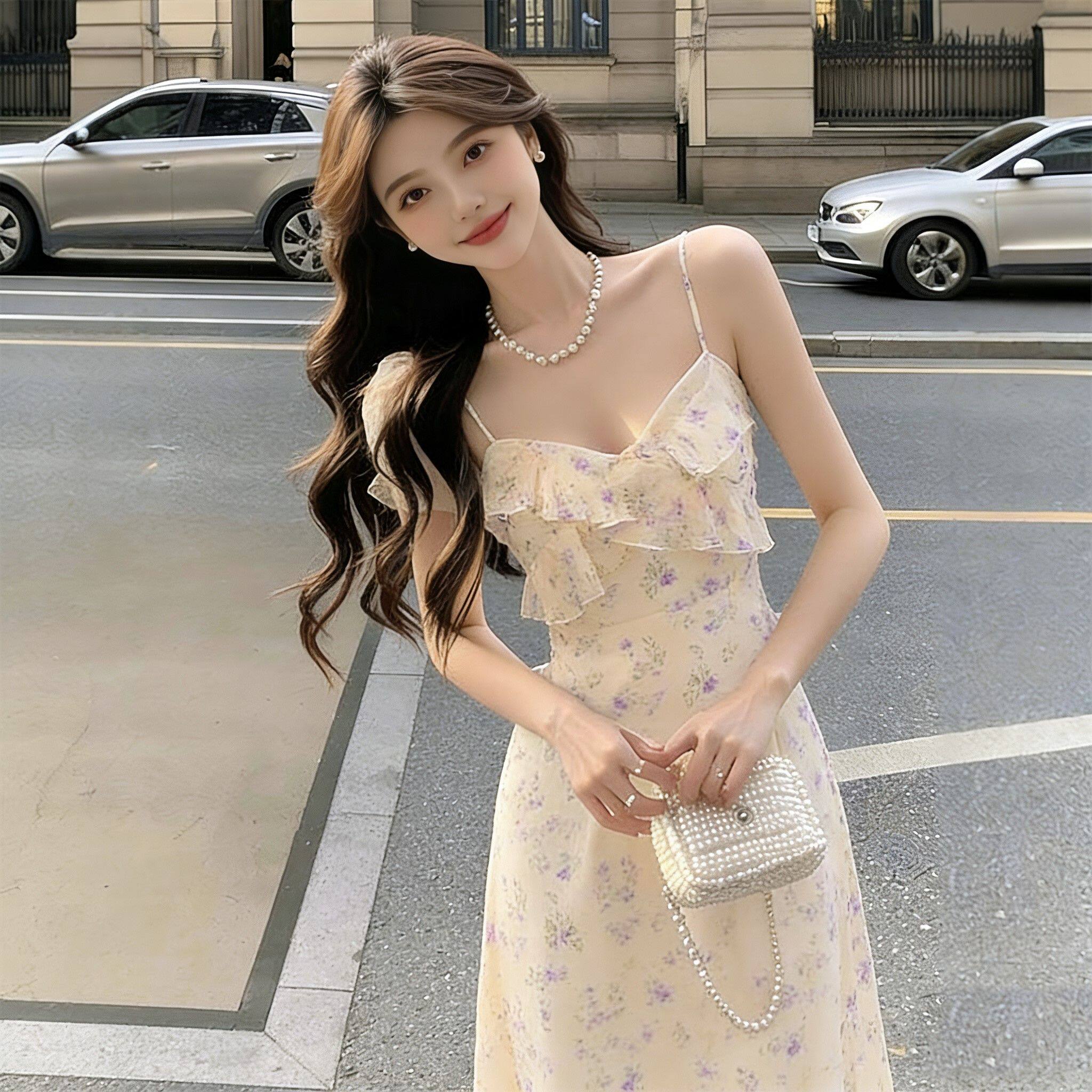 法式初恋清纯浪漫长裙女夏季2026