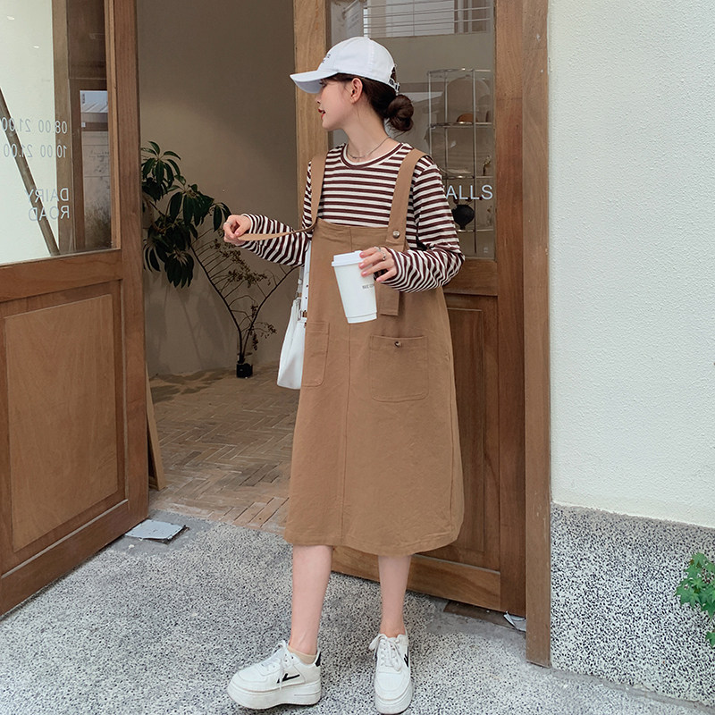 【22新款现货】条纹T背带裙8632-背带裙P95-K148套装P135K188,女装连衣裙,乔安迪