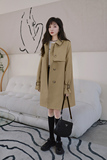 【2022春款】已备货数据A字版中长款风衣2022-P130-K188，女装风衣，乔安迪