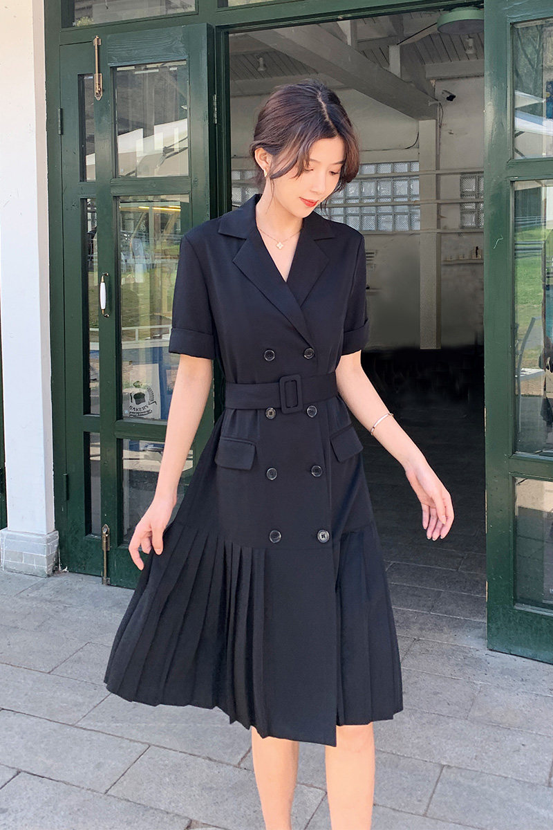 2022现货西装百褶裙浙宝126Q9920-P110-168,女装连衣裙,乔安迪