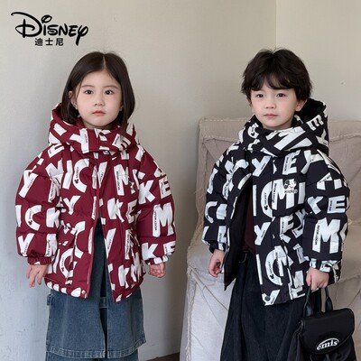 迪士尼儿童羽绒服双面面包服