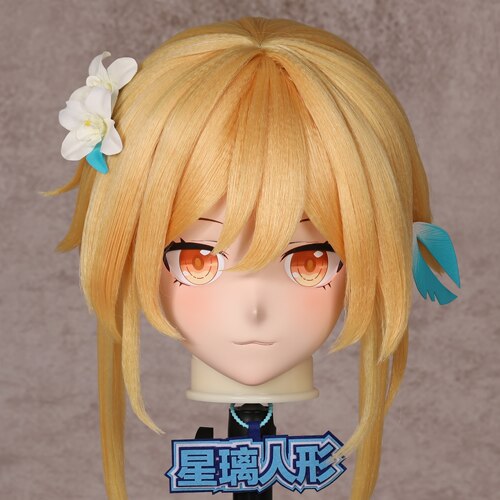 【现货掉落】星璃工坊星璃人形 kigurumi头壳定制 原神旅行者荧妹