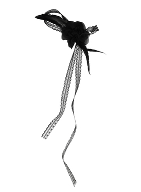 GLEERAINBOW真丝棉蕾丝花朵项链