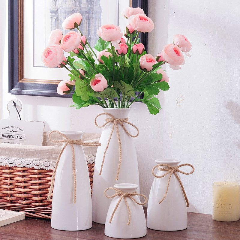 月光走廊家居饰品陶瓷花瓶摆件客厅插花装饰品高级感轻奢风家居