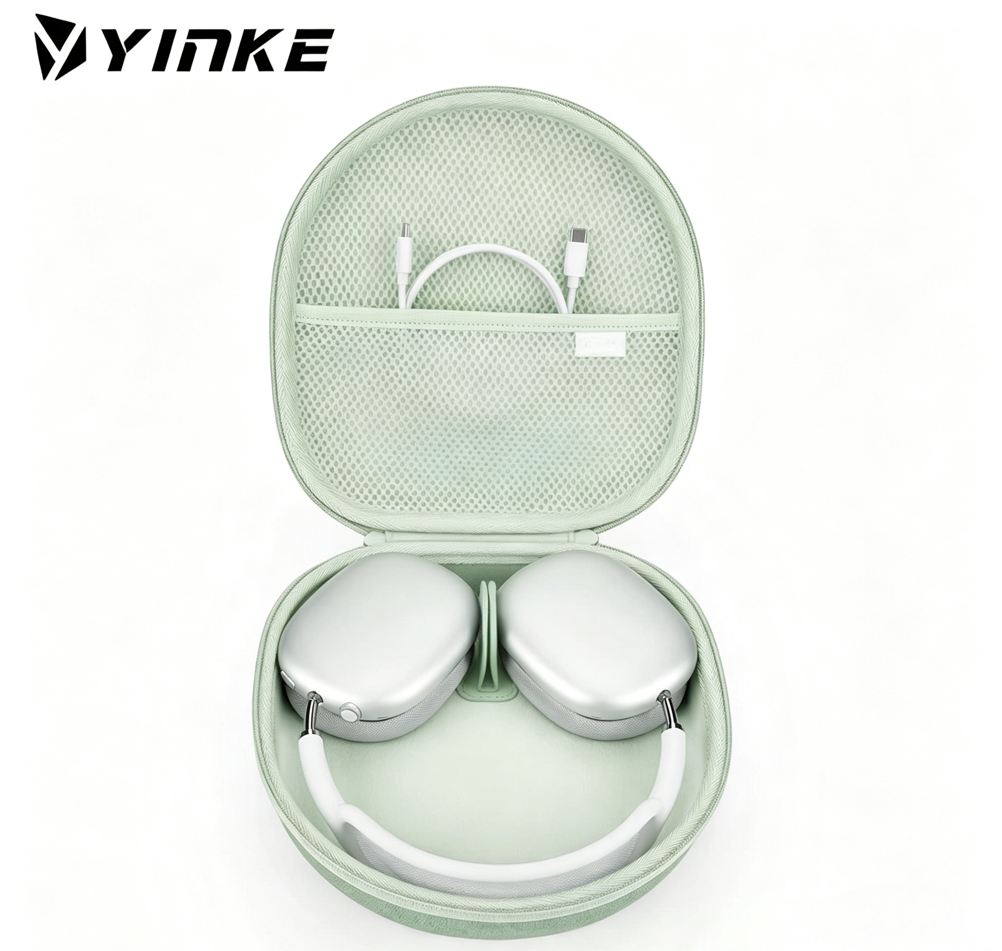 适用苹果AirPods Max耳机硬壳包头戴式耳机收纳包便携耳机收纳盒