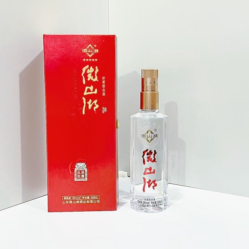 微山湖特产酒五星至尊酒36度微山湖W3 微山湖木盒 微山湖大曲