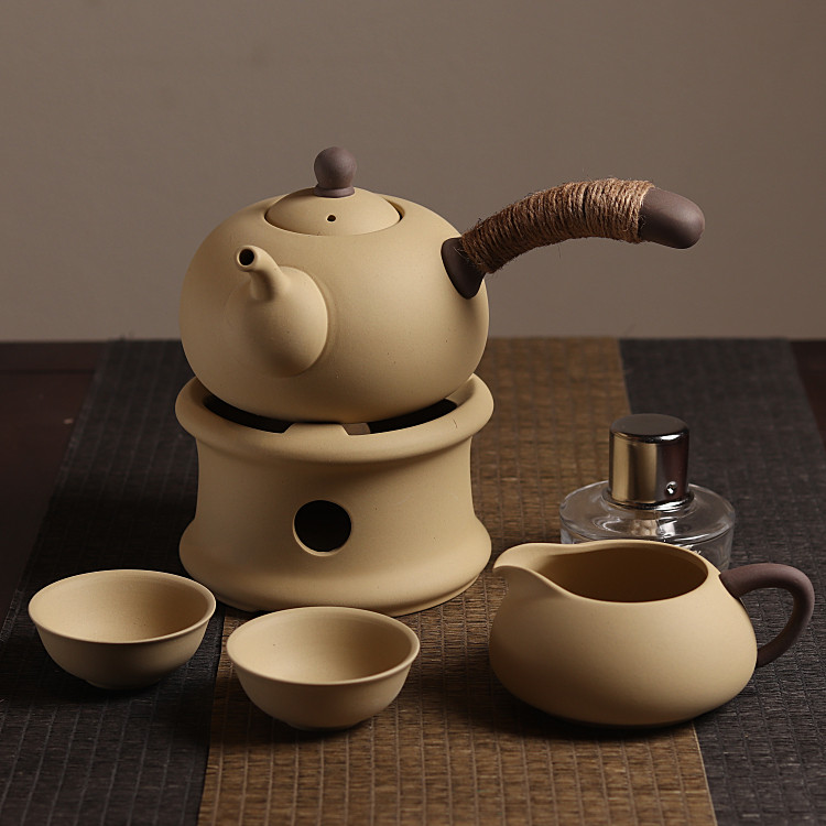 紫砂加热烧茶壶茶道煮茶器玻璃陶瓷茶炉茶壶蜡烛灯底座茶具酒精炉