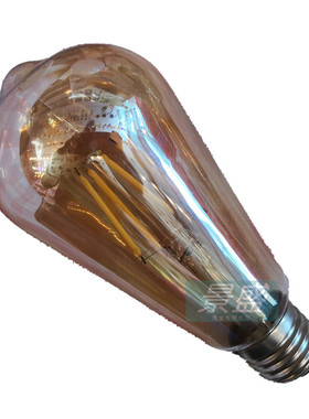 MZXX  E27高品质复古爱迪生LED灯泡ST64 4W6W8W灯丝装饰10只包邮