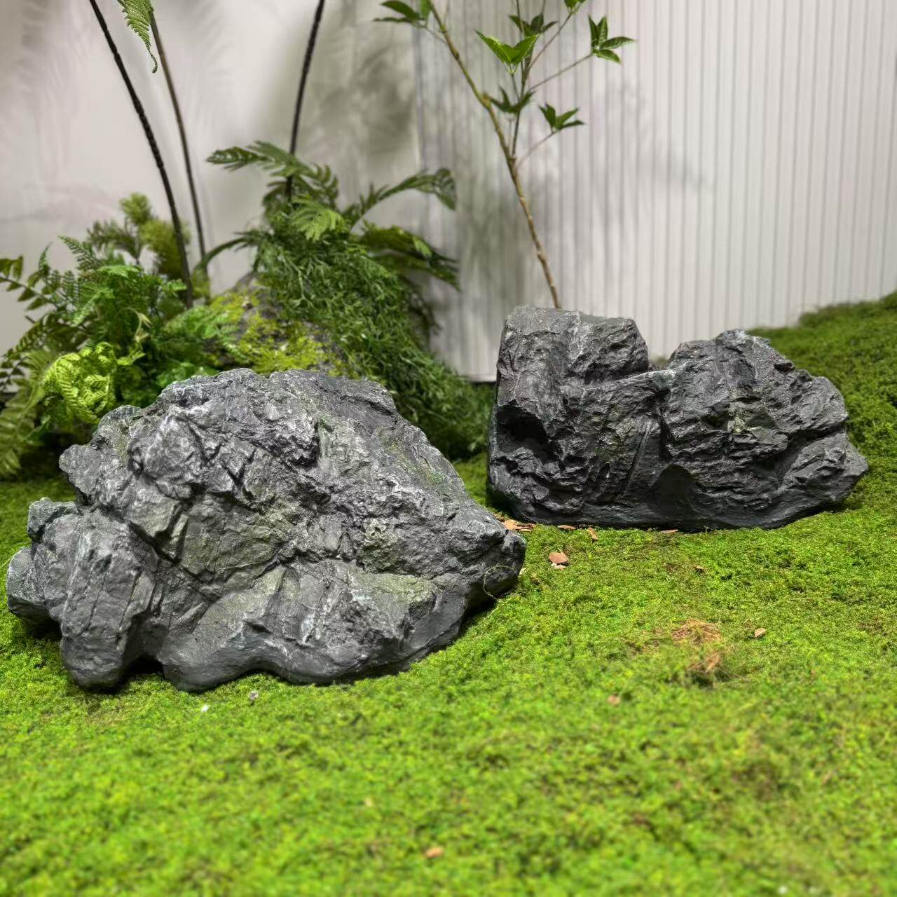 仿真玻璃钢石头假山造景石头道具