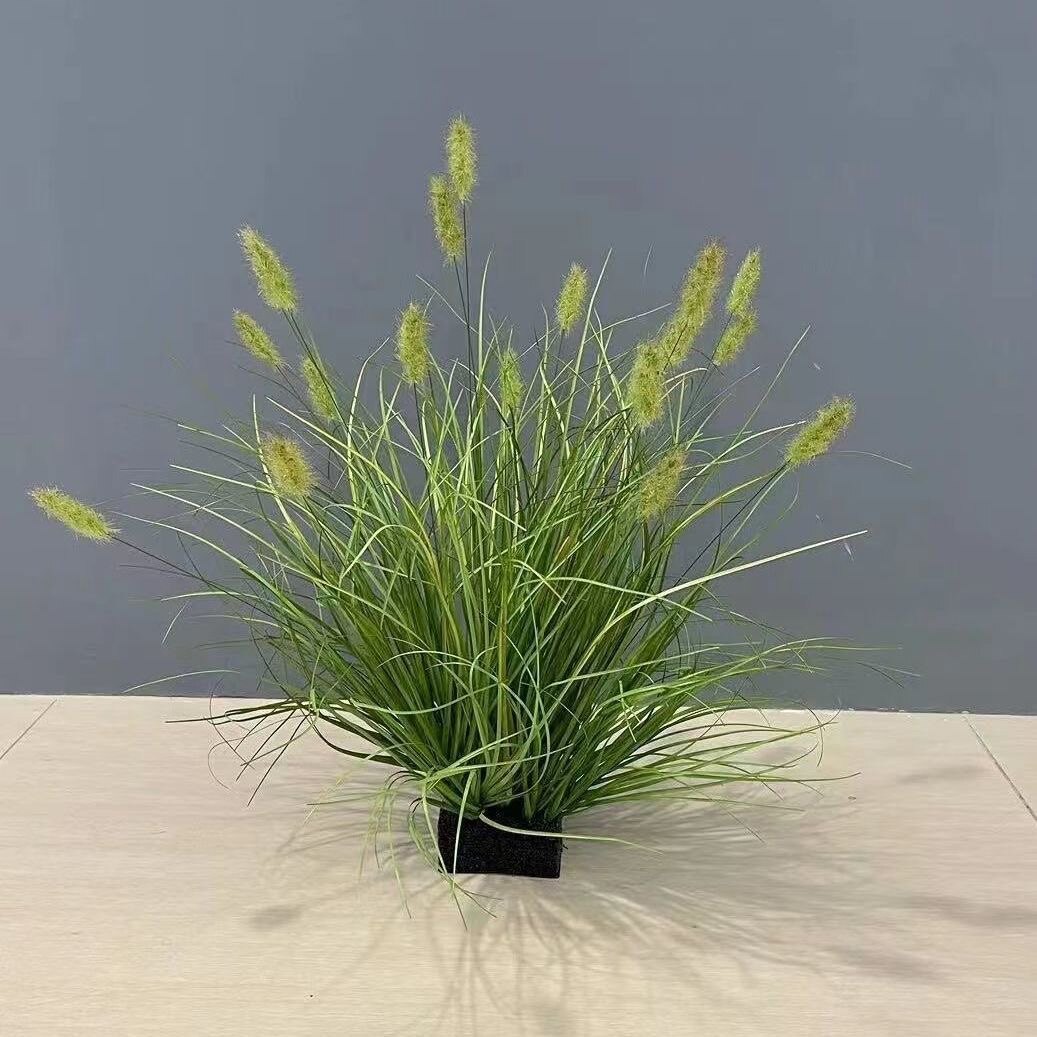仿真花芦苇草毛毛草狗尾巴草装饰草橱窗蒲草草丛装饰客厅布景