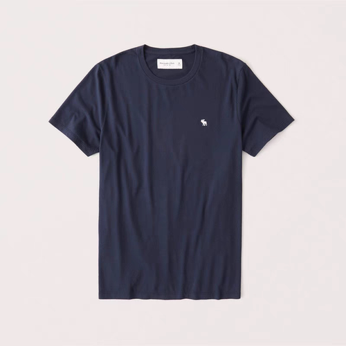 正品必保ABERCROMBIE & FITCH刺绣夏季舒适圆领短袖T恤（经典款）