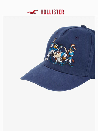 正品必保Hollister海鸥新款男女刺绣软顶棒球帽鸭舌帽