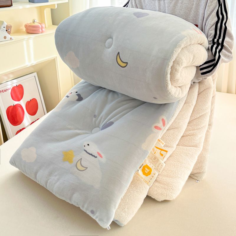 2025新款牛奶绒羊羔绒被子冬被棉被芯冬季天宿舍单人加厚保暖10斤