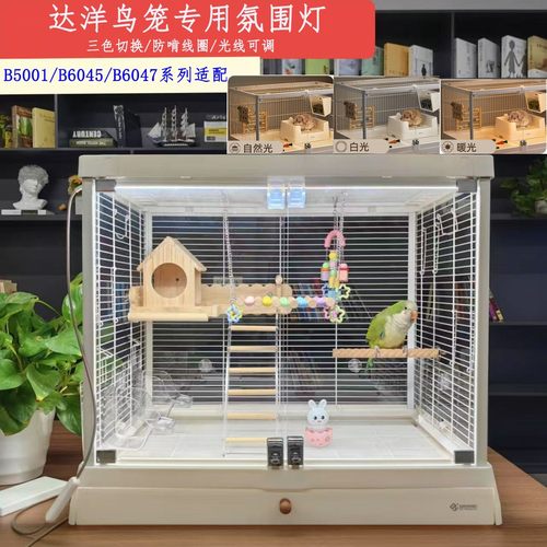 达洋B5001鸟笼氛围灯兔笼R81PRO磁吸无极调光6047三色温灯条