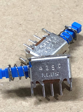 原装进口日本ALPS 自锁开关 SPPJ320600带锁6脚 直键开关按扭开关