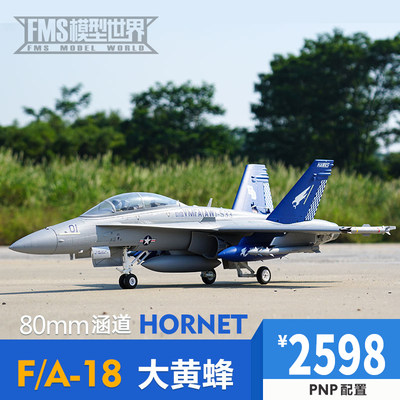 fms80mm涵道f18电动战斗机航模