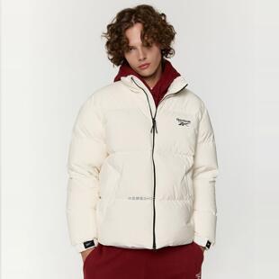 Reebok/锐步2024冬季新款男子立领运动防风保暖羽绒服外套夹克