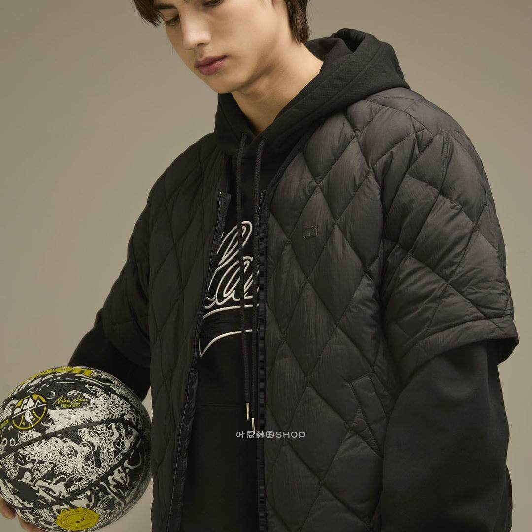 NBA韩国直邮冬季男女保暖运动休闲短袖羽绒服外套N243JP115P