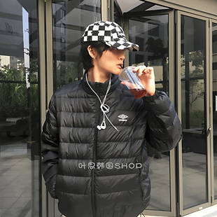 Umbro茵宝冬季男女立领运动舒适百搭宽松时尚保暖鸭绒羽绒服外套