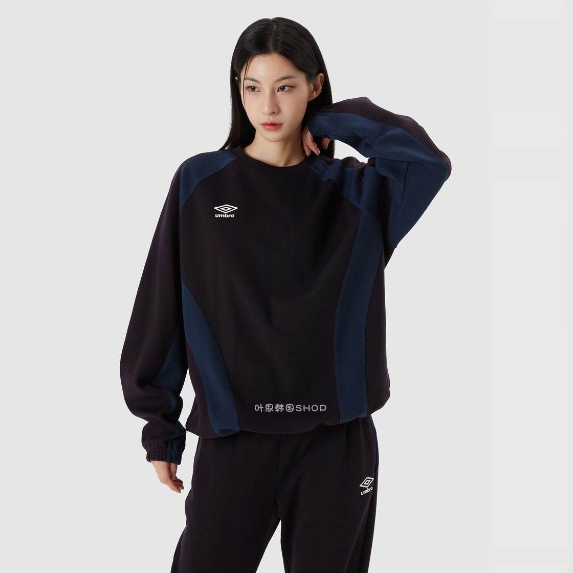 Umbro/茵宝24秋季新款男女圆领宽松运动套头衫休闲卫衣UP321SFS92