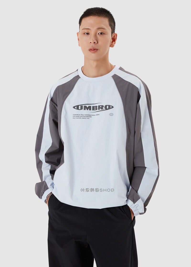 Umbro/茵宝秋季男女圆领户外运动休闲长袖套头衫卫衣UP321CWT94