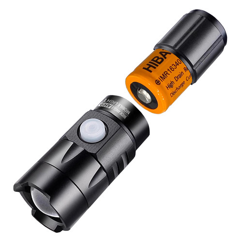 适用硕森自行车骑行强光手电筒头灯可充电电池16340 3.7V动力电池