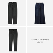 茉莉雅集 摩登保暖内里起绒牛仔棉奶奶裤 铅笔裤 WKZ07042 微喇裤