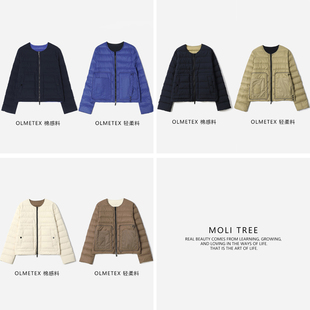 #WYR07057 意大利Olmetex棉感/轻柔料双面穿可追溯95白鹅绒羽绒服