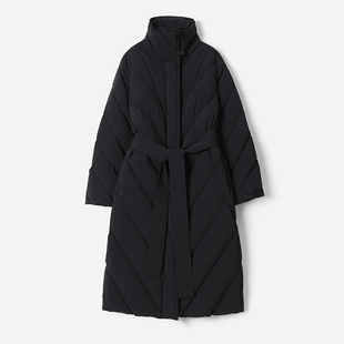 *WYR08027 茉莉雅集 B*V巨暖被子款斜绗线可追溯95白鹅长款羽绒服