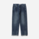 欧洲进口红边赤耳牛仔全棉休闲翻边直筒裤 WKZ08138 奢迪同款