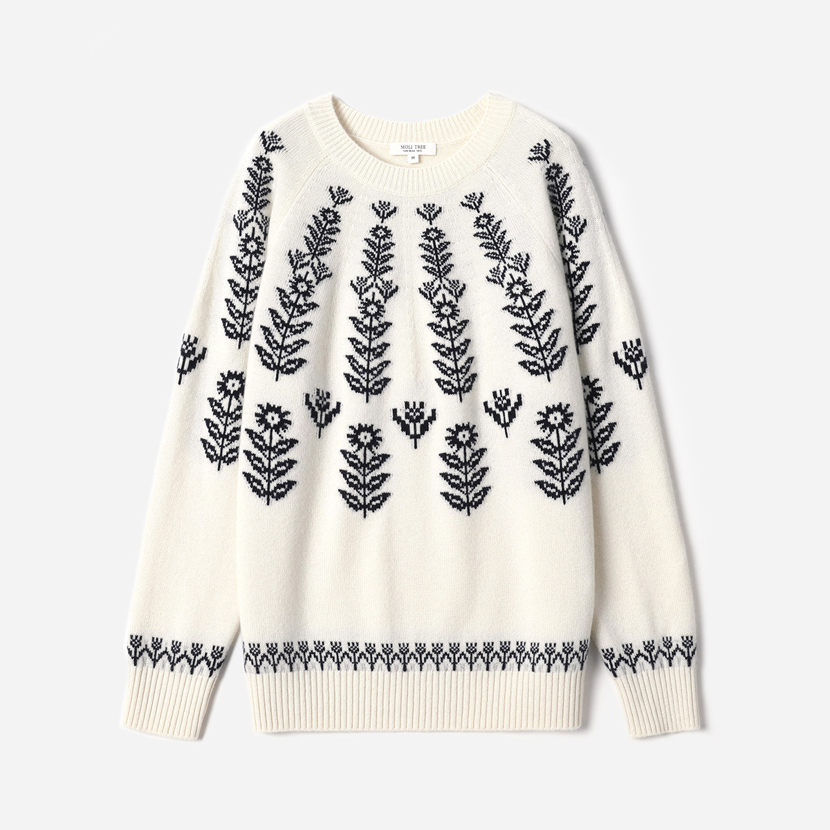 WZT08351 茉莉雅集  E*尔多斯KVSS全羊绒费尔岛嵌花圆领针织套衫,女装/女士精品,毛针织衫,淘宝优惠券,粉丝福利购,淘宝优惠卷