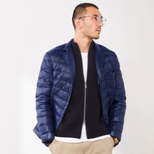 MYR01012 茉莉雅集 经典商务95白鹅绒西装领羽绒服男款可收纳